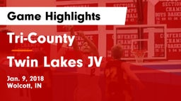 Tri-County  vs Twin Lakes JV Game Highlights - Jan. 9, 2018
