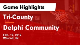 Tri-County  vs Delphi Community  Game Highlights - Feb. 19, 2019