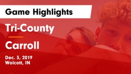 Tri-County  vs Carroll  Game Highlights - Dec. 3, 2019