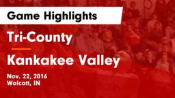 Tri-County  vs Kankakee Valley Game Highlights - Nov. 22, 2016
