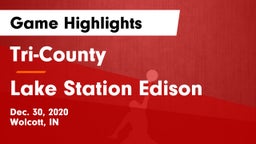 Tri-County  vs Lake Station Edison Game Highlights - Dec. 30, 2020