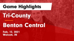 Tri-County  vs Benton Central  Game Highlights - Feb. 12, 2021