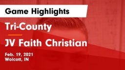 Tri-County  vs JV Faith Christian Game Highlights - Feb. 19, 2021