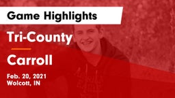 Tri-County  vs Carroll  Game Highlights - Feb. 20, 2021