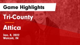 Tri-County  vs Attica Game Highlights - Jan. 8, 2022