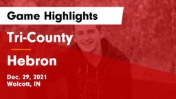 Tri-County  vs Hebron Game Highlights - Dec. 29, 2021