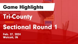 Tri-County  vs Sectional Round 1 Game Highlights - Feb. 27, 2024