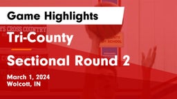 Tri-County  vs Sectional Round 2 Game Highlights - March 1, 2024