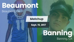 Matchup: Beaumont  vs. Banning  2017