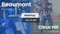 Matchup: Beaumont  vs. Citrus Hill  2017