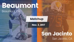 Matchup: Beaumont  vs. San Jacinto  2017