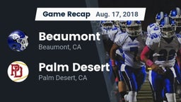 Recap: Beaumont  vs. Palm Desert  2018