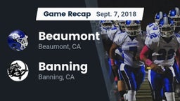 Recap: Beaumont  vs. Banning  2018