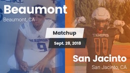 Matchup: Beaumont  vs. San Jacinto  2018