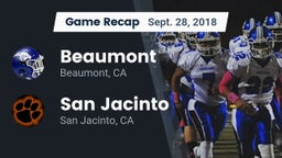 Recap: Beaumont  vs. San Jacinto  2018