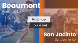 Matchup: Beaumont  vs. San Jacinto  2019