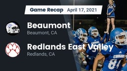 Recap: Beaumont  vs. Redlands East Valley  2021