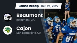 Recap: Beaumont  vs. Cajon  2022