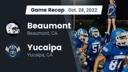 Recap: Beaumont  vs. Yucaipa  2022