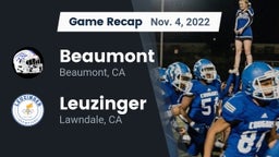 Recap: Beaumont  vs. Leuzinger  2022
