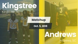Matchup: Kingstree High vs. Andrews  2018