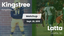 Matchup: Kingstree High vs. Latta  2019