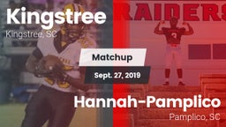 Matchup: Kingstree High vs. Hannah-Pamplico  2019