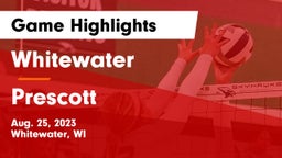 Whitewater  vs Prescott  Game Highlights - Aug. 25, 2023