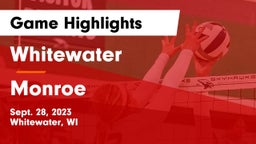 Whitewater  vs Monroe  Game Highlights - Sept. 28, 2023