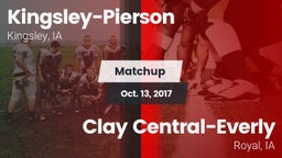 Matchup: Kingsley-Pierson vs. Clay Central-Everly  2017