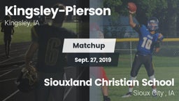 Matchup: Kingsley-Pierson vs. Siouxland Christian School 2019