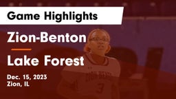 Zion-Benton  vs Lake Forest  Game Highlights - Dec. 15, 2023