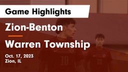 Zion-Benton  vs Warren Township  Game Highlights - Oct. 17, 2023