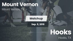 Matchup: Mount Vernon High vs. Hooks  2016