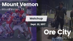 Matchup: Mount Vernon High vs. Ore City  2017