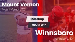 Matchup: Mount Vernon High vs. Winnsboro  2017