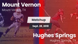Matchup: Mount Vernon High vs. Hughes Springs  2018