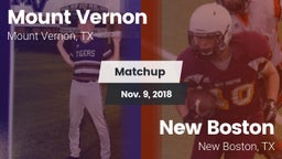 Matchup: Mount Vernon High vs. New Boston  2018
