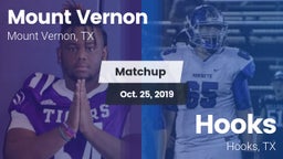 Matchup: Mount Vernon High vs. Hooks  2019