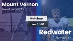Matchup: Mount Vernon High vs. Redwater  2019