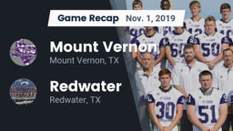 Recap: Mount Vernon  vs. Redwater  2019