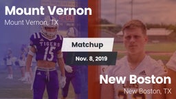 Matchup: Mount Vernon High vs. New Boston  2019