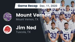 Recap: Mount Vernon  vs. Jim Ned  2020