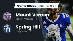 Recap: Mount Vernon  vs. Spring Hill  2021