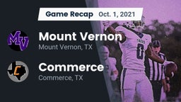 Recap: Mount Vernon  vs. Commerce  2021