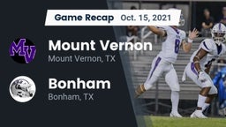 Recap: Mount Vernon  vs. Bonham  2021