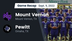 Recap: Mount Vernon  vs. Pewitt  2022