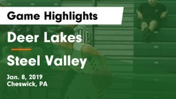 Deer Lakes  vs Steel Valley  Game Highlights - Jan. 8, 2019