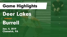 Deer Lakes  vs Burrell  Game Highlights - Jan. 4, 2019