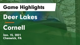 Deer Lakes  vs Cornell  Game Highlights - Jan. 15, 2021